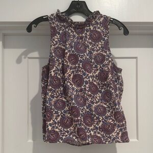 JCrew Floral Sleeveless Top - XS New